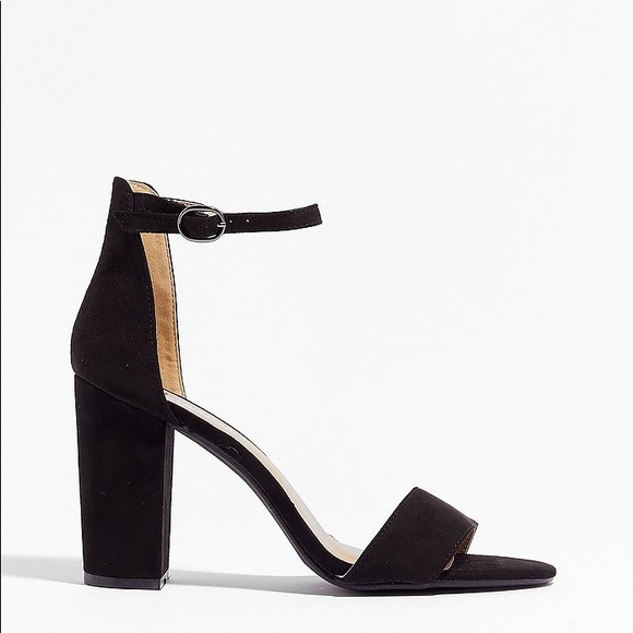 NWT Nasty Gal HappytoSeeYou Faux Suede Block Heels - Picture 4 of 5